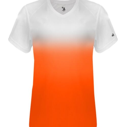 Women's V-Neck Ombre T-Shirt Thumbnail